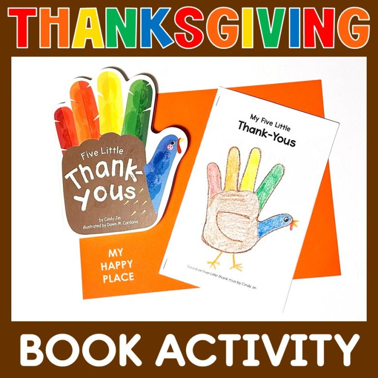 Five Little Thank-Yous by Cindy Jin Thanksgiving picture book activity