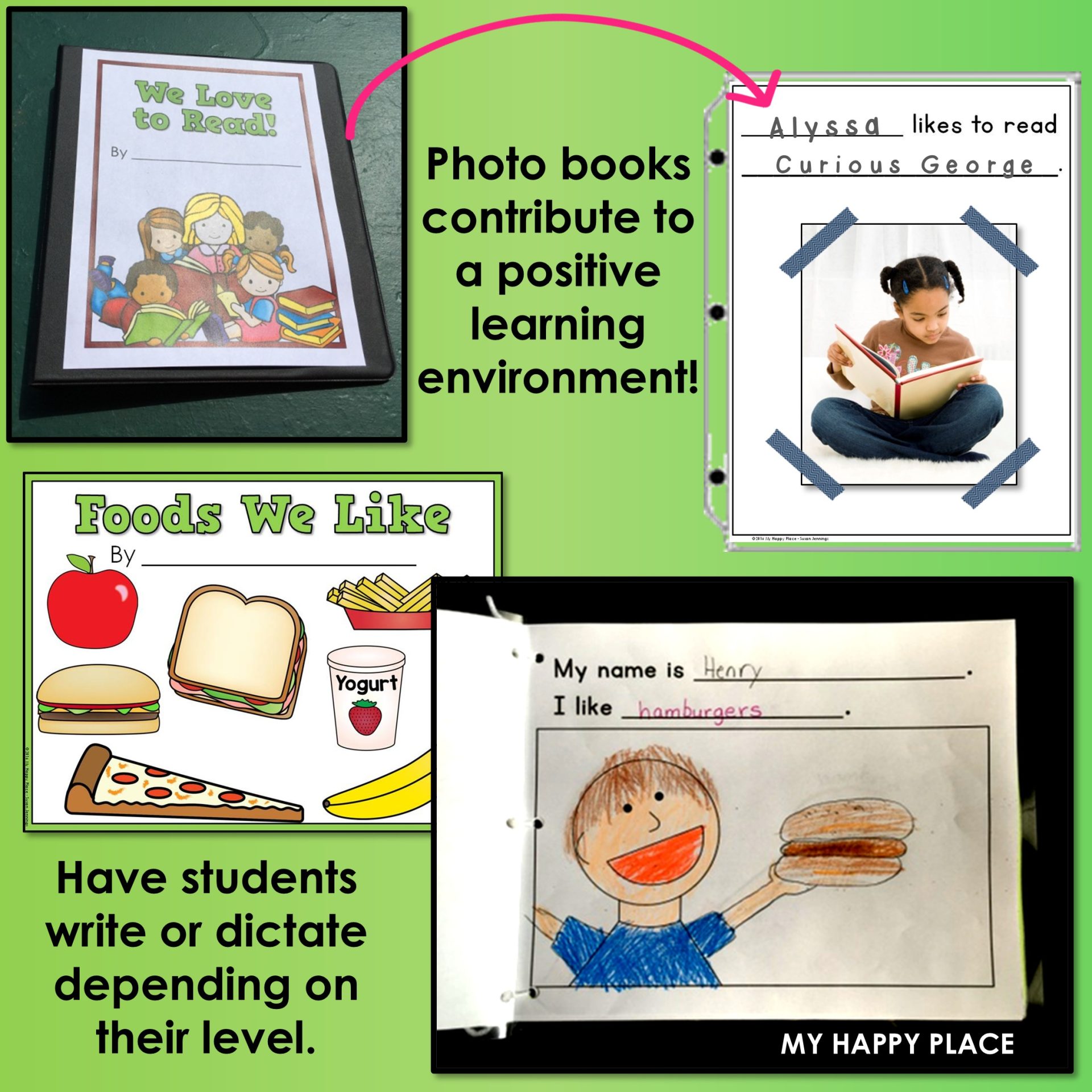 Class Books for Kindergarten - Writing Templates and Photo Books